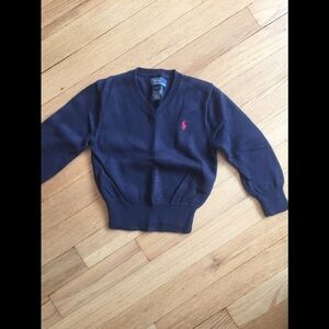 Youth size Polo v-neck sweater 💙